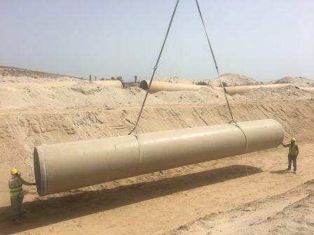 FRP/RTR PIPES INSTALLATION : Benaa Trading & Contracting Company
